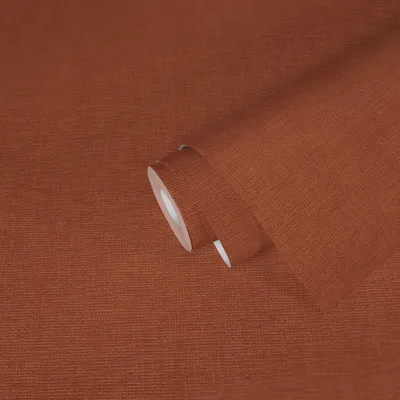 Produktbild von A.S. Creation | Stoffoptik Tapete | Vliestapete | Kollektion #Hygge | 386137 | Orange | 10.05 x 0.53 m | Stoffoptik | Wo