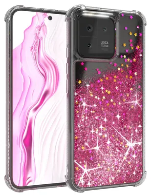 Produktbild von EAZY CASE - Glitzer Hülle kompatibel mit Xiaomi 13 Glitzer Schutzhülle, Soft Case, Backcover Transparent mit Motiv