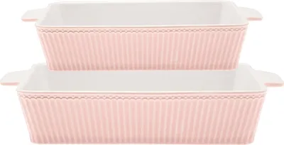 Produktbild von Greengate Alice Auflaufform pale pink Set2