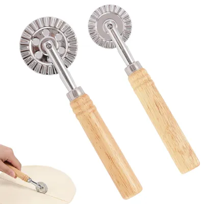 Productafbeelding van deegsnijder & ravioli rollerset, 2-delig: 16 cm & 17 cm