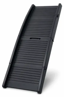 Obrázok produktu pre Wiltec, rampa pre psov, 153 x 40 cm, nosnosť 50 kg, 3-násobne skladacia, protišmyková, autorampa pre psov, skladacia pomôcka na nastupovanie do auta, SUV a pickupu, vyrobená z PP