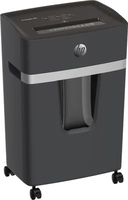 Produktbild von Hewlett Packard 581835 PRO SHREDDER 10MC Aktenvernichter, Mikroschnitt, P-5, 10 Karten, 20l, dunkelgrau