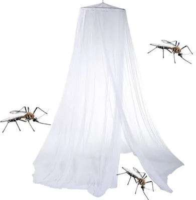 Image de Moustiquaire pour lit - Moustiquaire - Convient pour lit simple et lit double - 40 x 230 x 630 cm