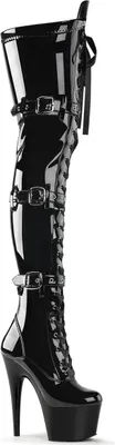 Produktbild von ADORE-3028 Damen Boots von Pleaser, Schwarz Lack , EU 41, US 11