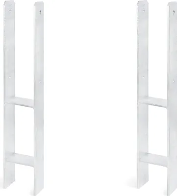 Zdjęcie produktu dla Alberts 2 x wsporniki słupków H, 91x600 mm, grubość materiału 6 mm, głębokość 60 mm, ocynkowane ogniowo