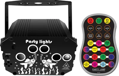 Produktbild von DJ-Disco-Partylicht, Soundaktiviertes Stroboskoplicht, Bühneneffekte für Kinder, Zuhause, Geburtstage, Hochzeiten & Partys, 60 Muster mit Steuerung