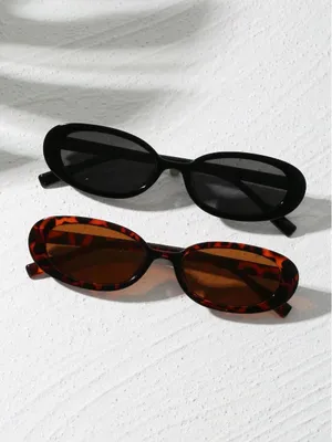 Produktbild von Vintage Holz Sonnenbrille - Modell 8016 - 2er Set - Kleine ovale Fassung - UV-Schutz - Für Strand und Reise