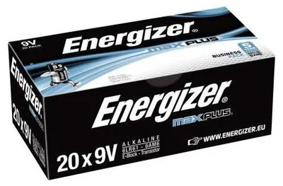 Immagine prodotto di Energizer Max Plus Batteria Alcalina 9V 6LR61 600mAh - Confezione da 20