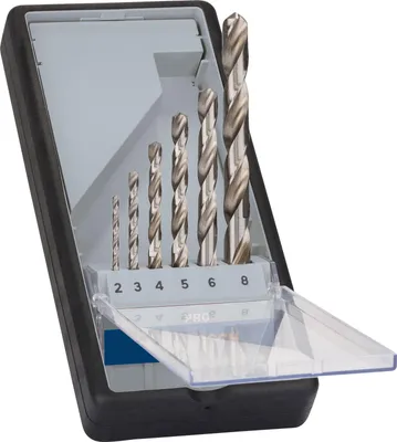 Immagine prodotto di Set di punte elicoidali Bosch PRO Metal HSS-G, 6S