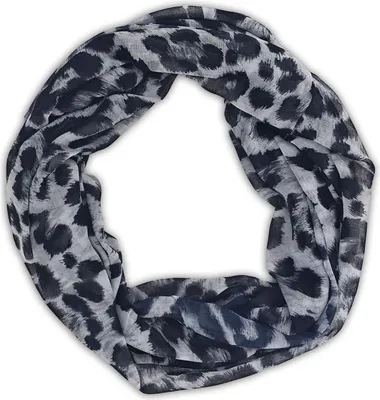 Produktbild von styleBREAKER Damen Loop Schlauchschal mit Leoparden Muster | Leichter Sommerschal aus Viskose | Halstuch für Frühling und Sommer - Weich und Luftig