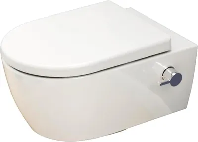 Productafbeelding van Douchetoilet Set - Bidet Toilet - Persoonlijke Hygiëne - Randloos Ontwerp - 52.5 cm - Wit