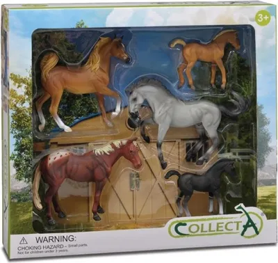 Produktbild von Set mit 5 Pferdefiguren - Collecta