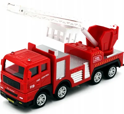 Immagine prodotto di Camion dei pompieri giocattolo 17 cm - Robusto veicolo di emergenza con scala o pompa