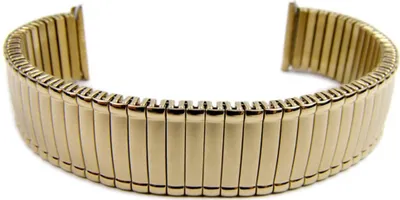 Produktbild von Minott Flex Uhrenarmband PVD Gold Zugband 20mm 21099
