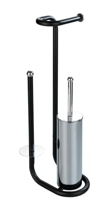 Produktbild von WENKO WC Garnitur Toiletten Bürsten Klo Halter Garnitur Universalo