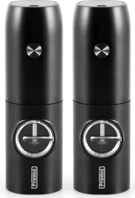 Zdjęcie produktu dla Elektryczny Młynek Do Pieprzu Soli Przypraw Akku Ładowanie Usb Zestaw 2 Szt