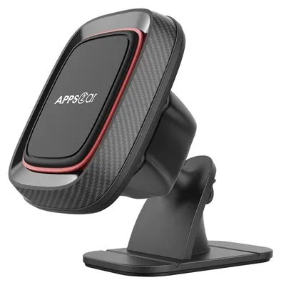 Obrázek produktu pro Magnetický držák do auta na mobilní telefon, 360° otáčení, univerzální, černý