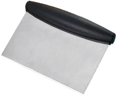 Teigschaber Cutter, Edelstahl, 15 x 10 cm, für Brot, Pizza, Gebäck