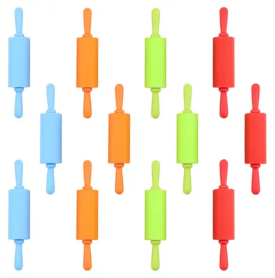 Image de 12 rouleaux à pâtisserie en silicone, 22 cm, pour la cuisson et la cuisine