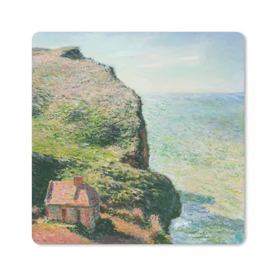 Produktbild von MuchoWow® Mauspad Mousepad Das Wachhaus - Claude Monet 20x20 cm - Mousepads - Maus Mat - Pad - Mausunterlage - Desk Mat - Bureauartikeln