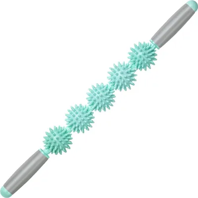 Produktbild von Faszien-Muskelrolle – Cellulite-Massagegerät – Faszienrolle für Cellulite und Muskelkater – Nacken-, Bein-, Rücken-, Körperrolle, Tiefengewebe-Massagestab – 5 Kugelgrößenversion