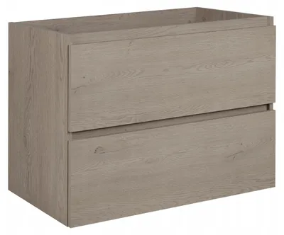 Zdjęcie produktu dla Szafka Łazienkowa Wisząca Pod Umywalkę 80X46 Cm Simon Dąb Ciemny Laminowana