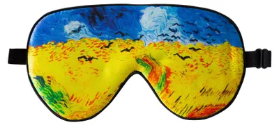 Image de Masque de sommeil ajustable 100 % soie, idéal pour dormir (modèle 2)