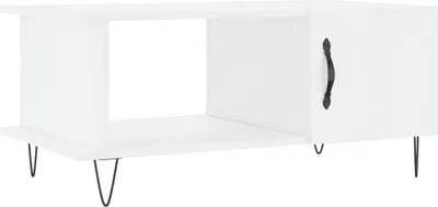 Produktbild von vidaXL Couchtisch Hochglanz-Weiß 90x50x40 cm Holzwerkstoff