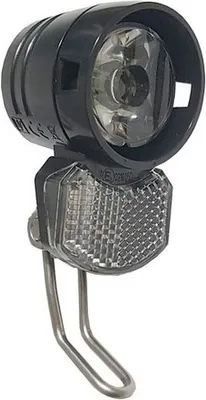 Produktbild von Scheinwerfer Ecoline 15 Nabendynamo 15 Lux schwarz LED Axa StVZO