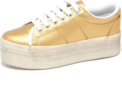 Zdjęcie produktu dla 9258O trainer wedge JEFFREY CAMPBELL ZOMG gold woman shoe woman