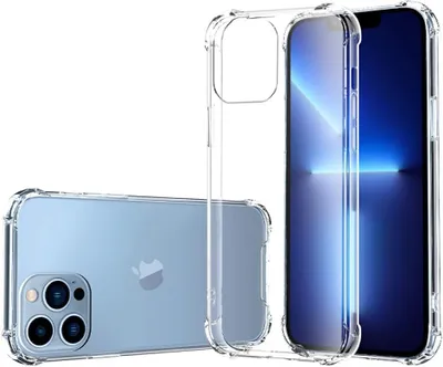 Immagine prodotto di Custodia protettiva per iPhone 13 Pro con vetro temperato Trasparente