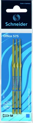 Produktbild von Schneider 77222 Kugelschreiber-Minen 575 M, Standard für K15, blau, 3-teilig (1 Set)