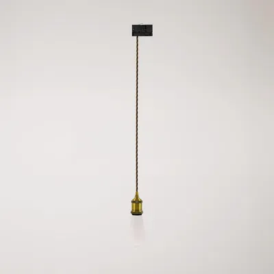 Immagine prodotto di Creative Cables - Lampada a sospensione vintage per binari con cavo trecciato -lampadina inclusa