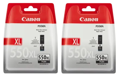 Produktbild von Canon PGI-550 XL PGBK schwarz Twin Pack