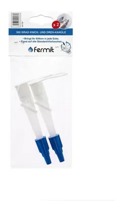 Produktbild von Fermit Kartuschenspitze, 360 Grad drehbar, 90° knickbar, wieder verschließbar, 2er Set - 16033