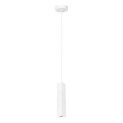 Immagine prodotto di Lampada a sospensione moderna per soggiorno cucina sopra isola tubo quadrato sabbiato bianco 1xGU10 10W ANDER Italux