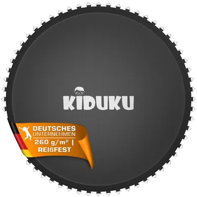 Imagen del producto de KIDUKU® Trampolin Sprungtuch Ø 366 cm / 72 Ösen | Ersatz Sprungmatte UV-Beständig & Wetterfest | Zubehör Ersatzmatte Garten-Trampolin | Trampolinsprungtuch 260g/m² PP