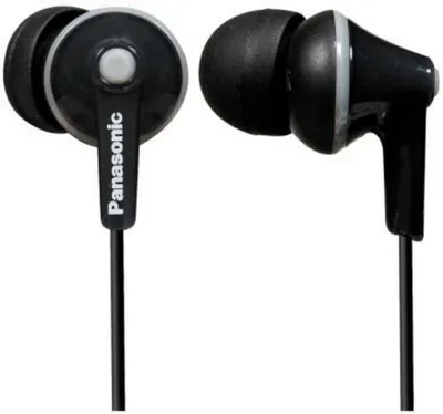 Obrázok produktu pre Panasonic RP-HJE125E-K, Kábel, 10 - 24000 Hz, Hudba, 9 g, Slúchadlá, Čierna