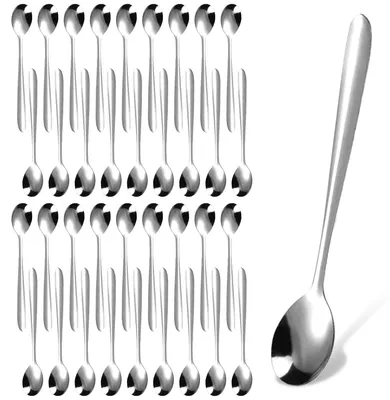 Imagen del producto de Juego de 36 cucharitas pequeñas de acero inoxidable