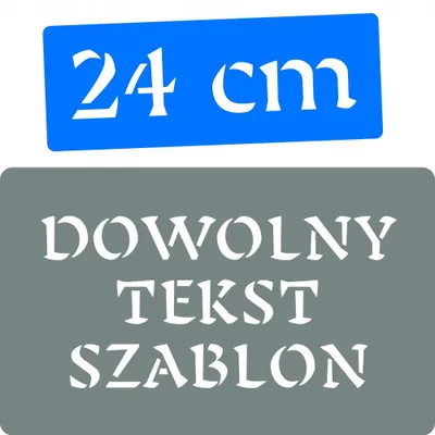 Produktbild von Decorello Ella Freitext Schablone Buchstaben 24 cm