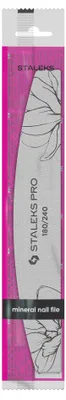 Produktbild von Staleks | Mineralfeile Halbmond Expert 40 - 40 G - 180/240 Grit - Nagelpflege - Zwei Arbeitsflächen