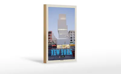 Produktbild von Holzschild Reise 12x18 cm  New York USA New Museum Dekoration