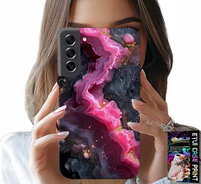 Obrázek produktu pro Pouzdro Pro Samsung Galaxy S21 - Růžová Mramorová Zadní Strana, Módní Vzory