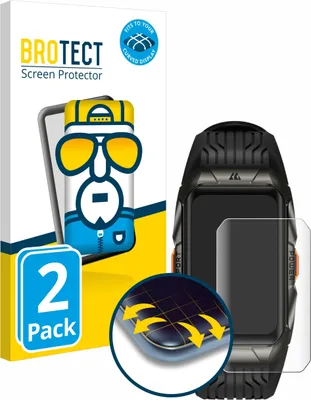 Produktbild von 2x BROTECT Fullscreen Schutzfolie für Kospet Tank X2 Ultra Displayschutz Folie Fullcover Klar Transparent