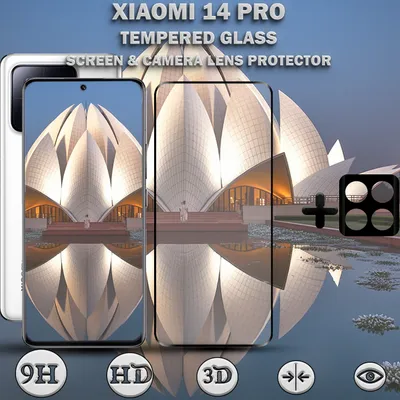 Obrázek produktu pro Ochranný kryt displeje a objektivu Xiaomi 14 Pro z tvrzeného skla 9H