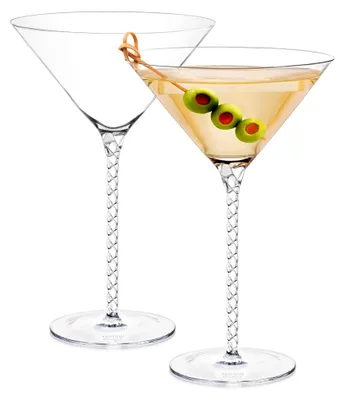 Produktbild von Wilmax | Handgefertigt Martini-Gläser 2 Stück | 200ml | Julia Brille | Martinigläser | Cocktail-gläser | Martiniglas | Grappagläser | Trinkgläser Set | Perfekt für Zuhause, Restaurants und Partys