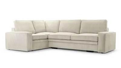 Produktbild von AX LIVING Cord Schlafsofa beige creme Treville mit Schlaffunktion L