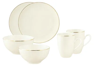 Produktbild von Seltmann Weiden Savona Frühstücks-Set 6-teilig Goldlinie