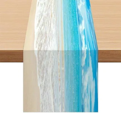 Productafbeelding van Decoratieve Tafelloper van Linnen 180 cm - Ideaal voor Feestjes, Eetkamer en Dagelijks Gebruik
