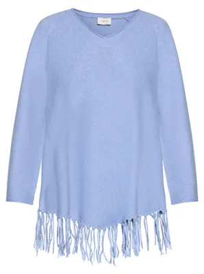 Produktbild von Cartoon (230) Strickpullover Lang 1/1 Arm Light Blue Melange Light Blue Melange 34